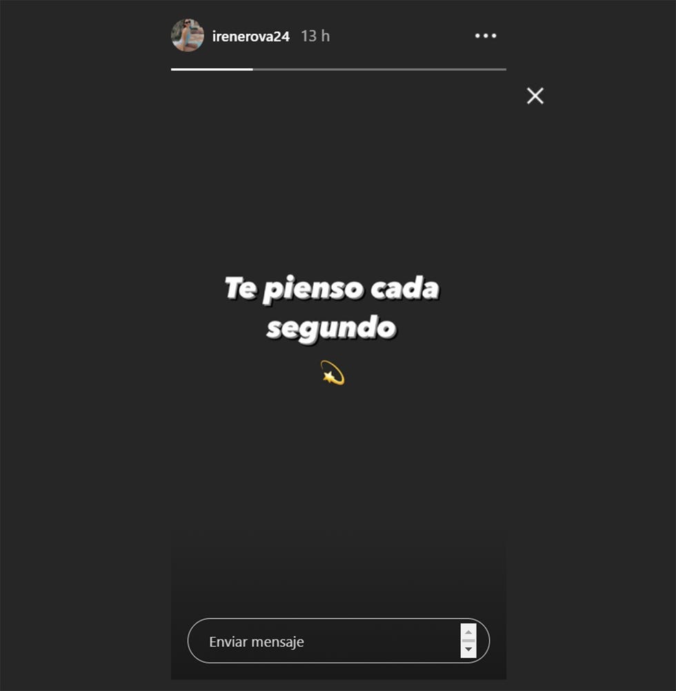 irene rosales recuerda a su madre con una imagen en la que se lee "te pienso cada segundo"