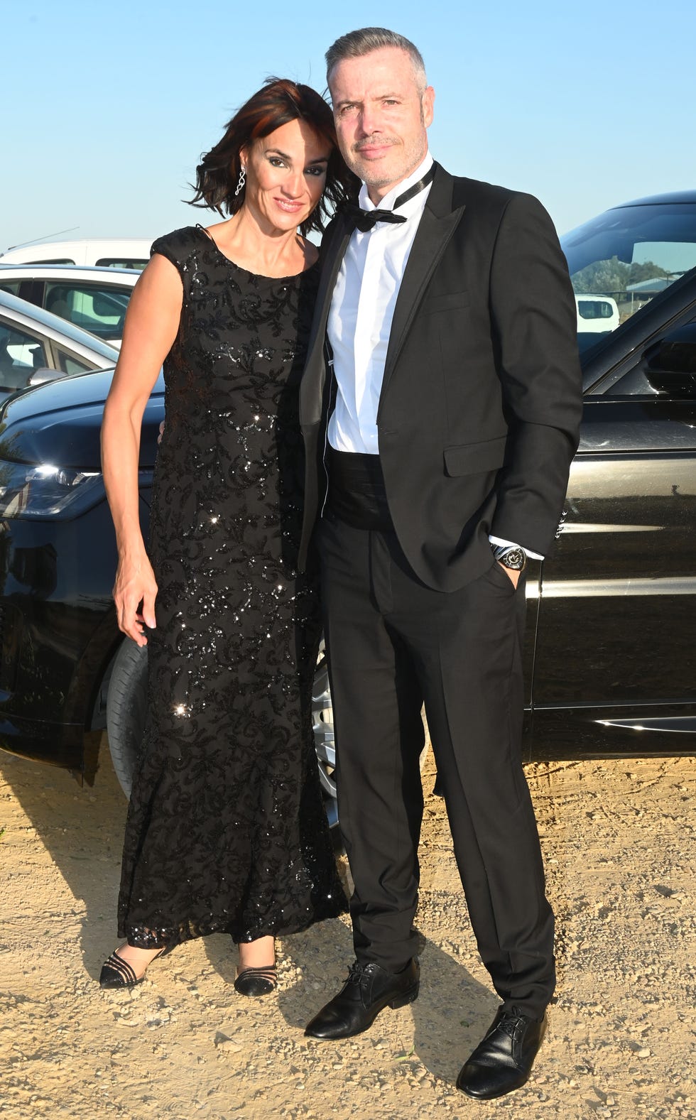 irene villa y david serrato en la boda de jose moro