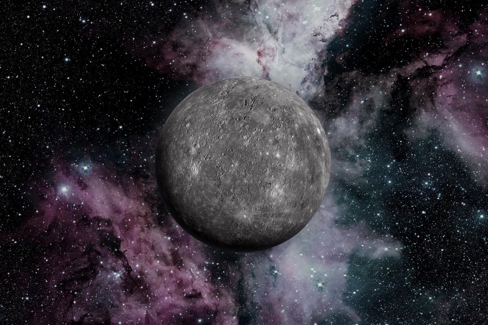 h8pc5a planet mercury outer space background