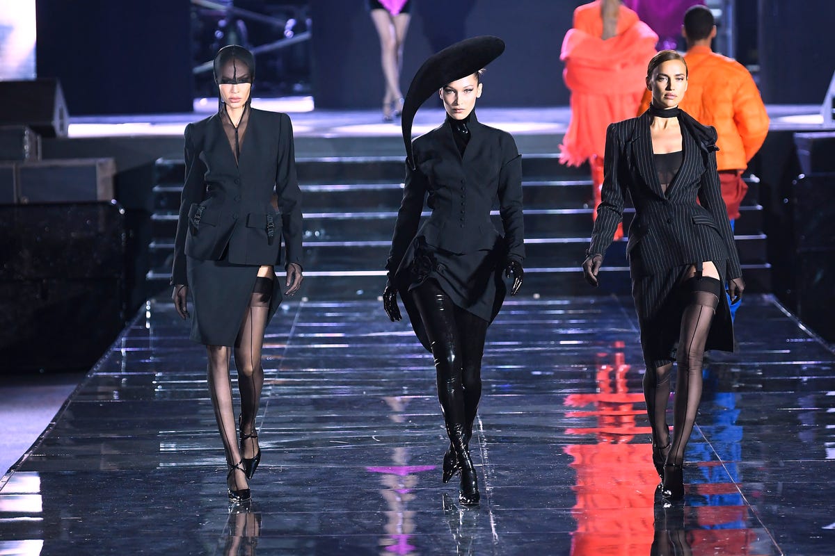 Irina Shayk, Bella Hadid, and Joan Smalls Walk the CR Runway x LuisaViaRoma  in Florence