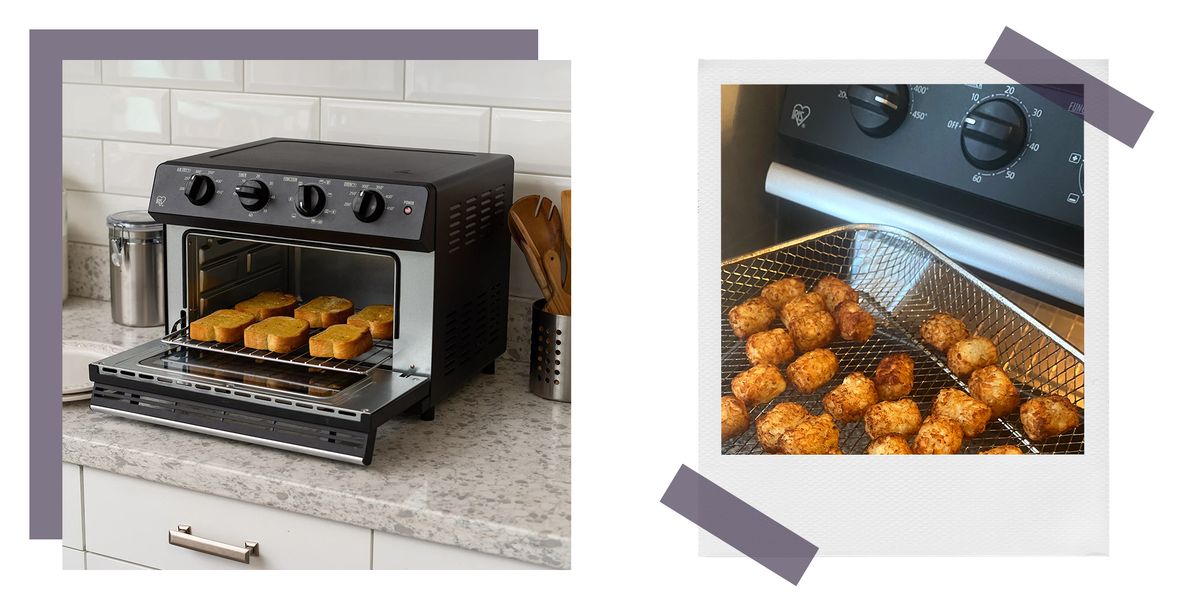 texas toast and tater tots cooked in iris air fryer