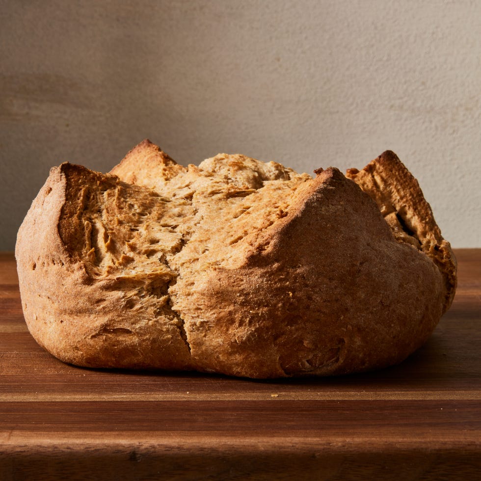 irish brown bread with butter and salt