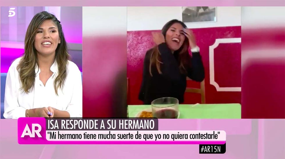 Isa Pantoja responde a su hermano
