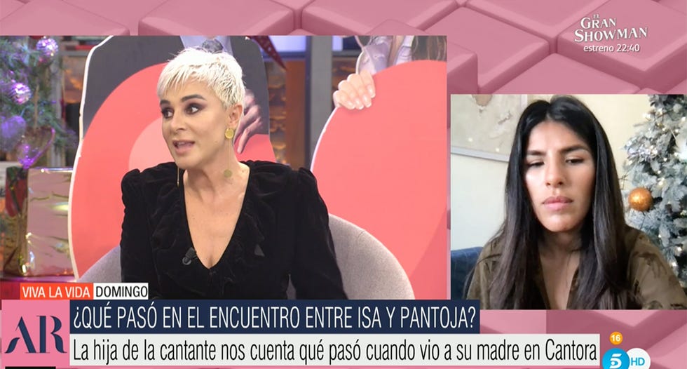 isa pantoja da su versión sobre el encuentro en cantora con su madre isabel pantoja