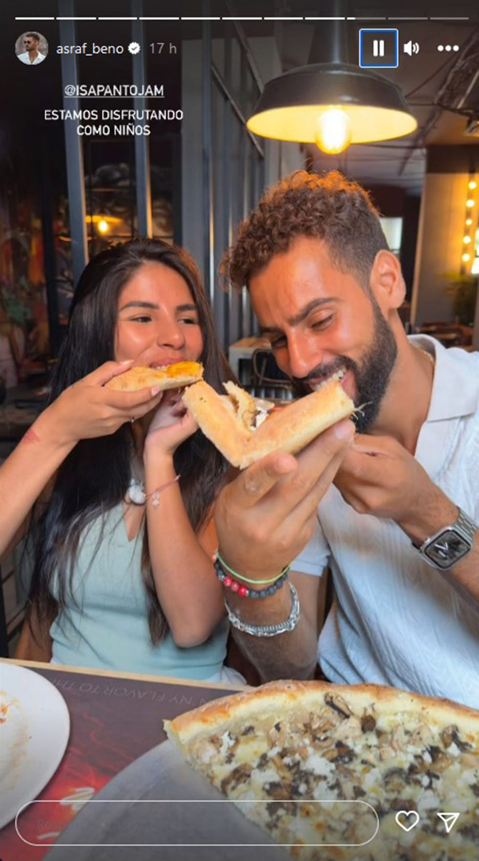 la pareja disfruta de su reencuentro tras 'supervivientes'