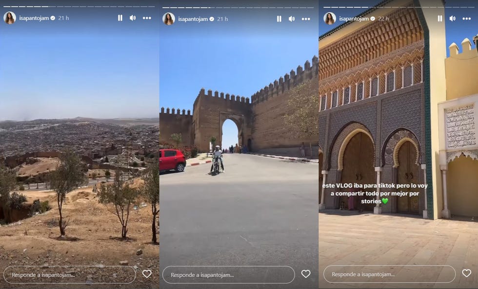isa pantoja y asraf beno disfrutan de una viaje de preluna de miel en marruecos