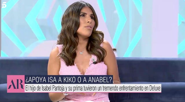 isa pantoja se posiciona en la guerra entre anabel pantoja y kiko rivera, isa pantoja, programa ana rosa, isabel pantoja, guerra kiko rivera y anabel pantoja