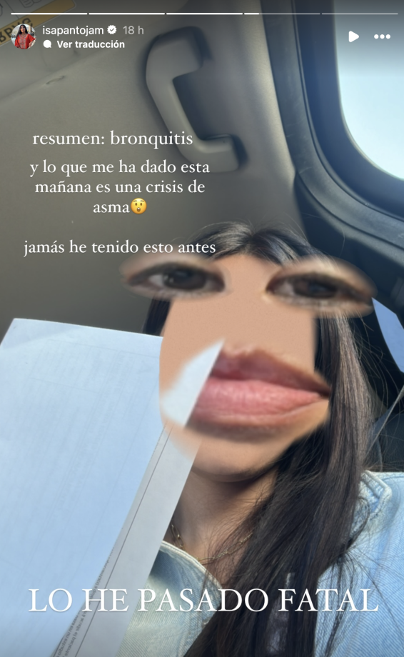 isa pantoja confiesa el problema de salud que ha sufrido con el que casi muere, una bronquitis