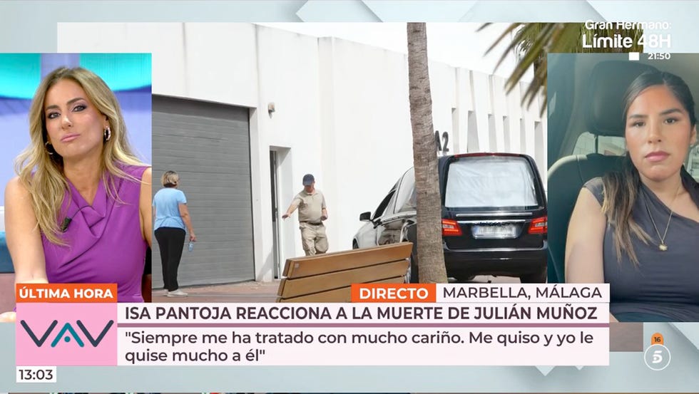 isa pantoja reacciona a la muerte de julian munoz en 'vamos a ver'