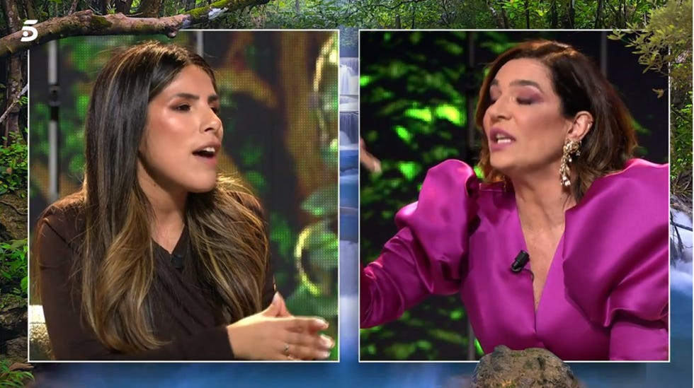 isa pantoja y raquel bollo se enfrentan en una pelea en el plató de supervivientes 2023 por la bronca de asraf y manuel cortés