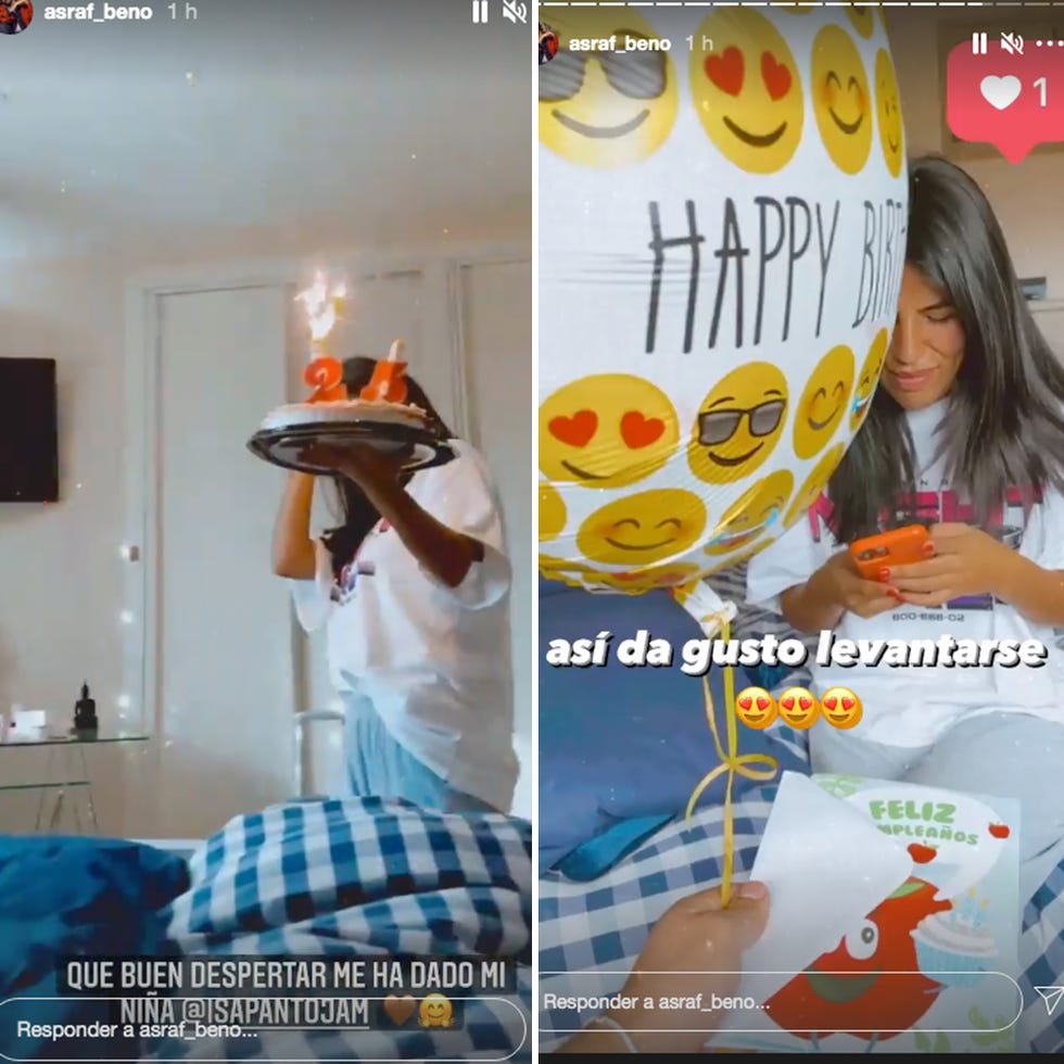 isa pantoja y su sorpresa a asraf en su 25 cumpleaños