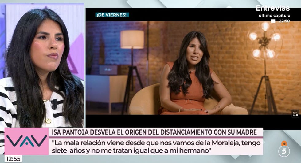 la hija de isabel pantoja en el plato de telecinco
