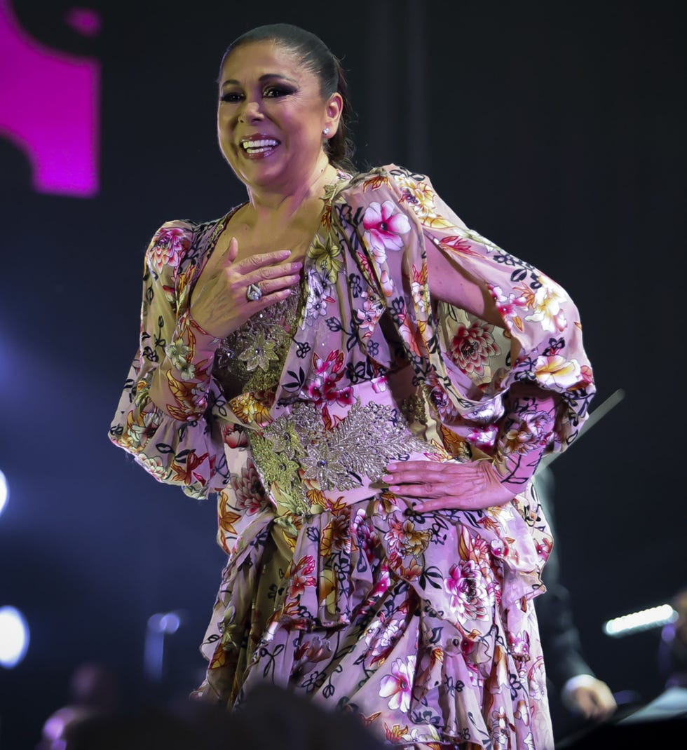 la cantante en un concierto en valencia en 2024