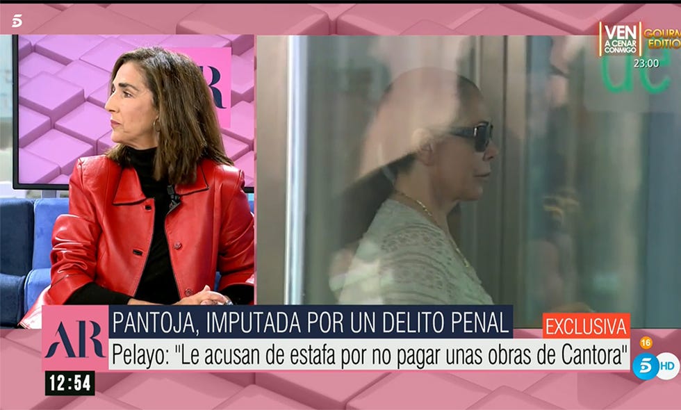 isabel pantoja imputada por un delito de estafa según han contado en 'el programa de ana rosa'