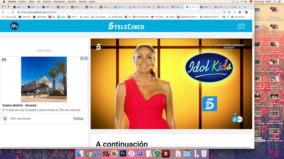 Isabel Pantoja, en la promoción de Idol Kids.