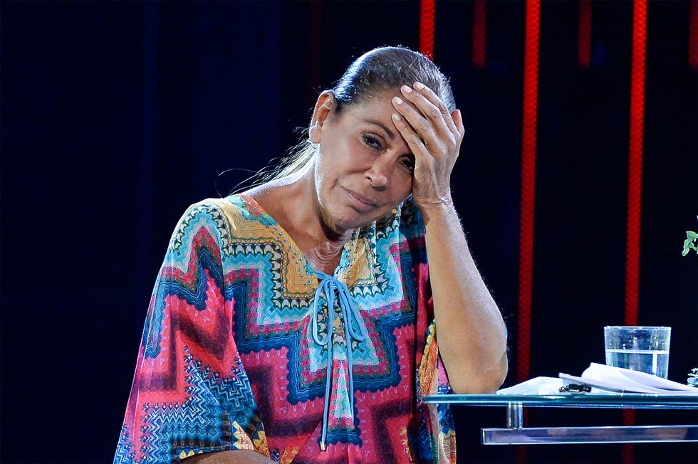 Isabel Pantoja en el plató de Supervivientes