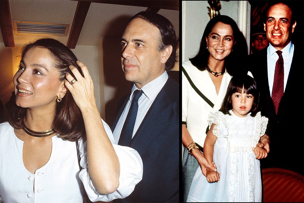 isabel preysler con carlos falcó y con su hija tamara falcó de pequeña