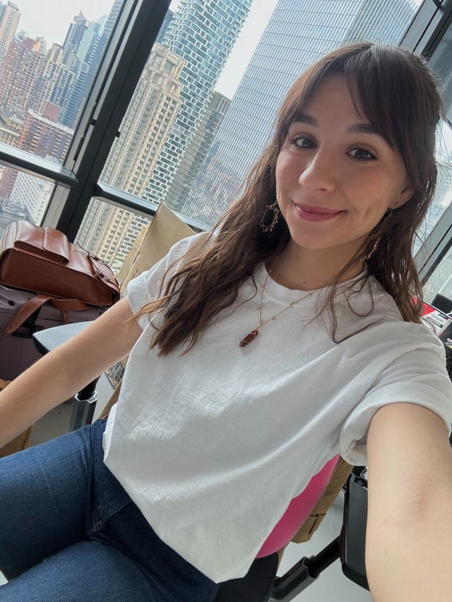 isabella in the hanes beefy t