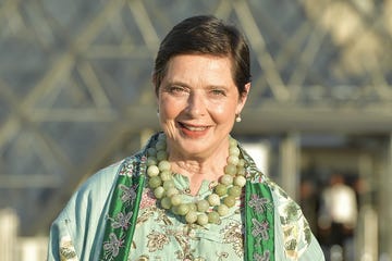 isabella rosellini en la semana de la moda de parís