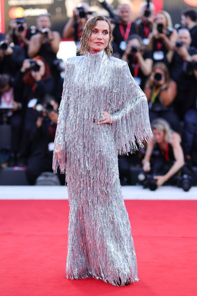 Protest T-shirts and gorgeous gowns at the opening of Venice Film Festival  2023