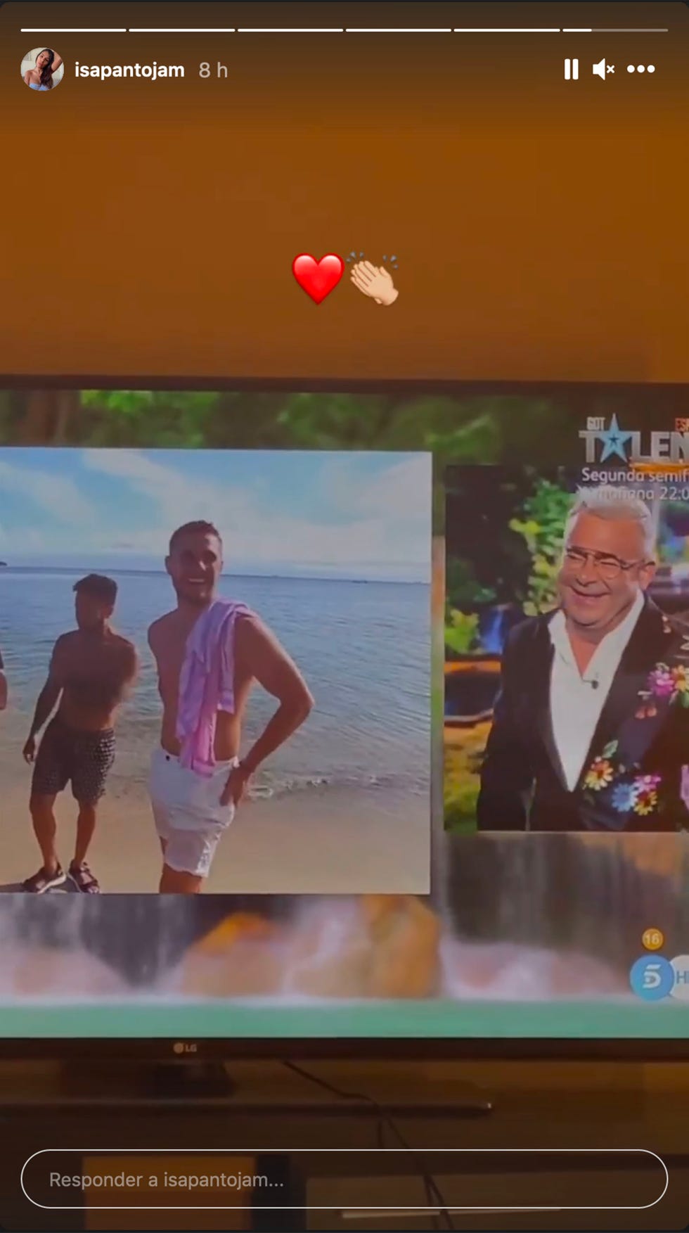 isa pantoja muestra su apoyo a tom brusse y omar sánchez en supervivientes