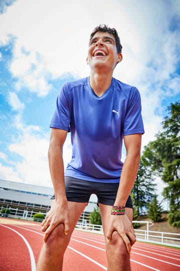 ismanon en una sesión para runner's world con puma