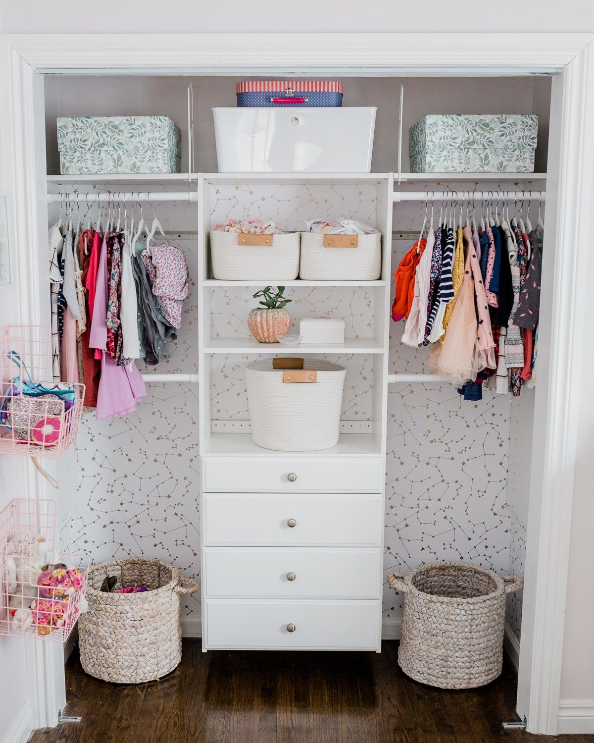 Kids Closet Organization with Dollar Store Bins - So Much Better With Age