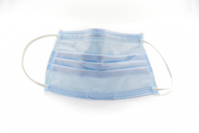 isolated shot of protective face mask on white background