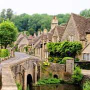 picturesque cotswold village of castle combe, england