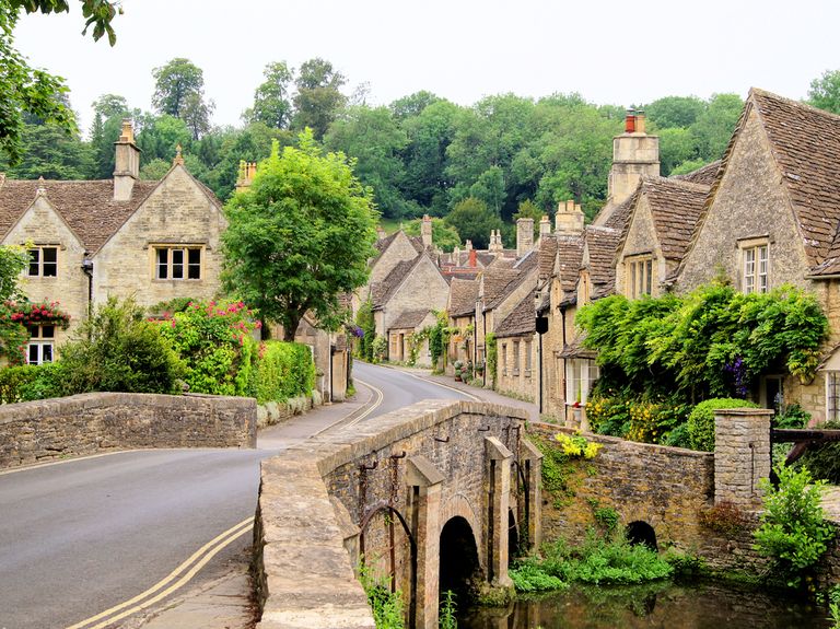 picturesque cotswold village of castle combe, england