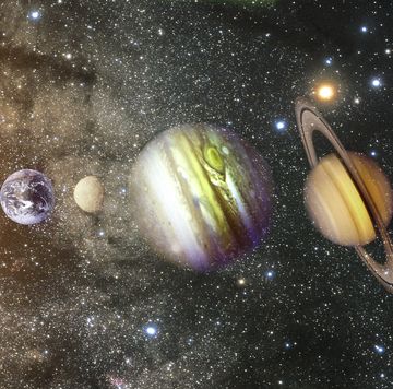 planets of the solar system sun, mercury, venus, earth, mars, jupiter, saturn, uranus, neptune galaxy, nebulae, stars outer space  wide format elements of this image furnished by nasa