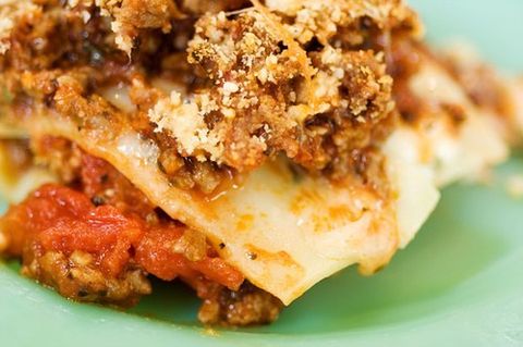 italian dinner lasagna