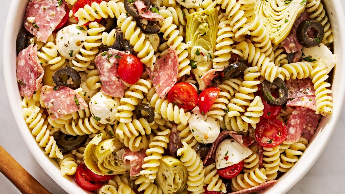 preview for PSA: This Loaded Italian Pasta Salad Is Better Than Any Creamy Version