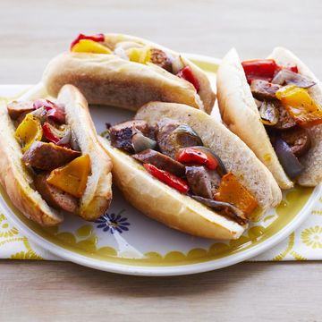 sausage and pepper hoagies