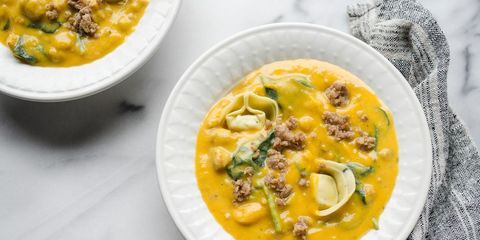 butternut squash sausage and tortelloni soup