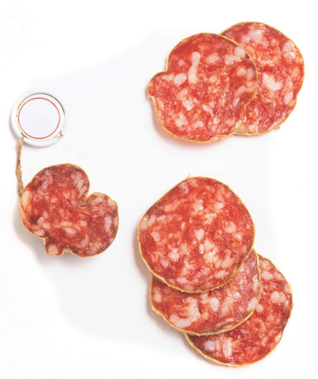 Slices of salami