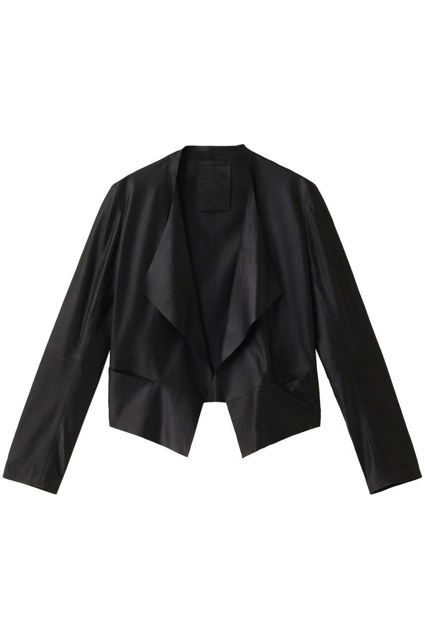 新品ロータス LEATHER 祭っ スクエアヘムZIP-UP ジャケット