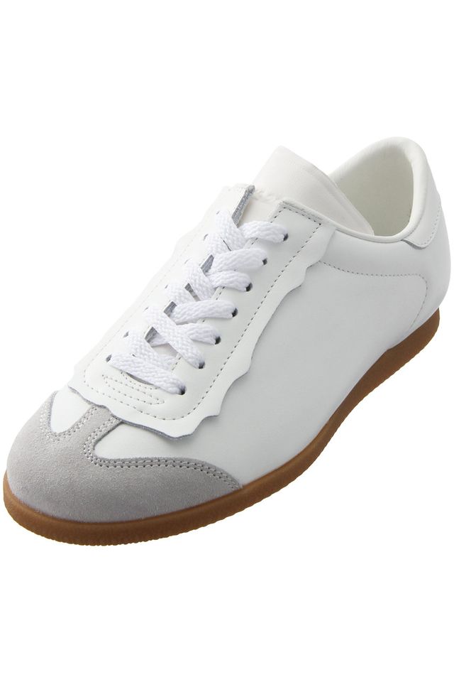 a white and tan shoe