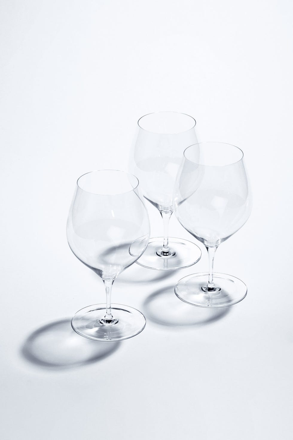 a group of wine glasses