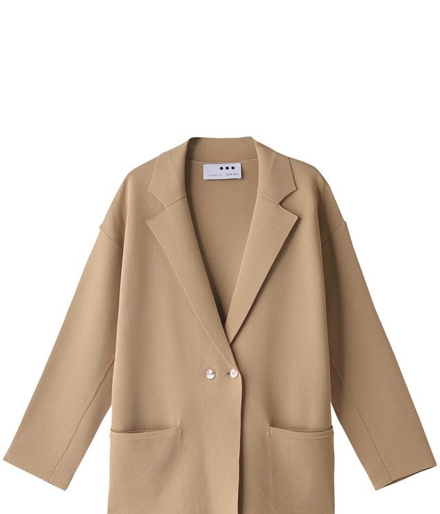a brown suit jacket
