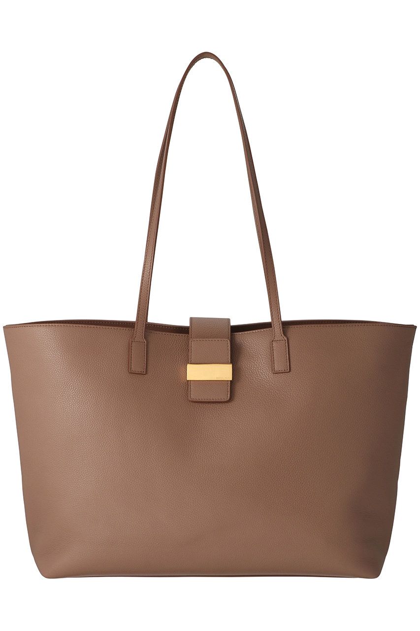 a brown leather bag