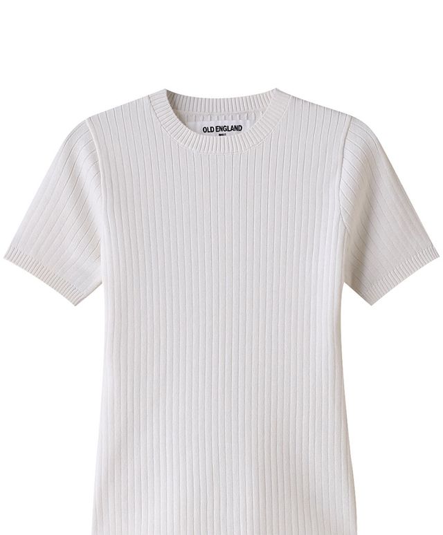 knit white t shirts