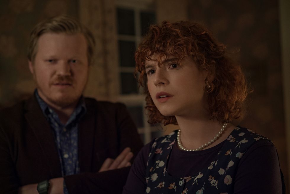 im thinking of ending things jesse plemons as jake, jessie buckley as young woman in im thinking of ending things cr mary cybulskinetflix © 2020