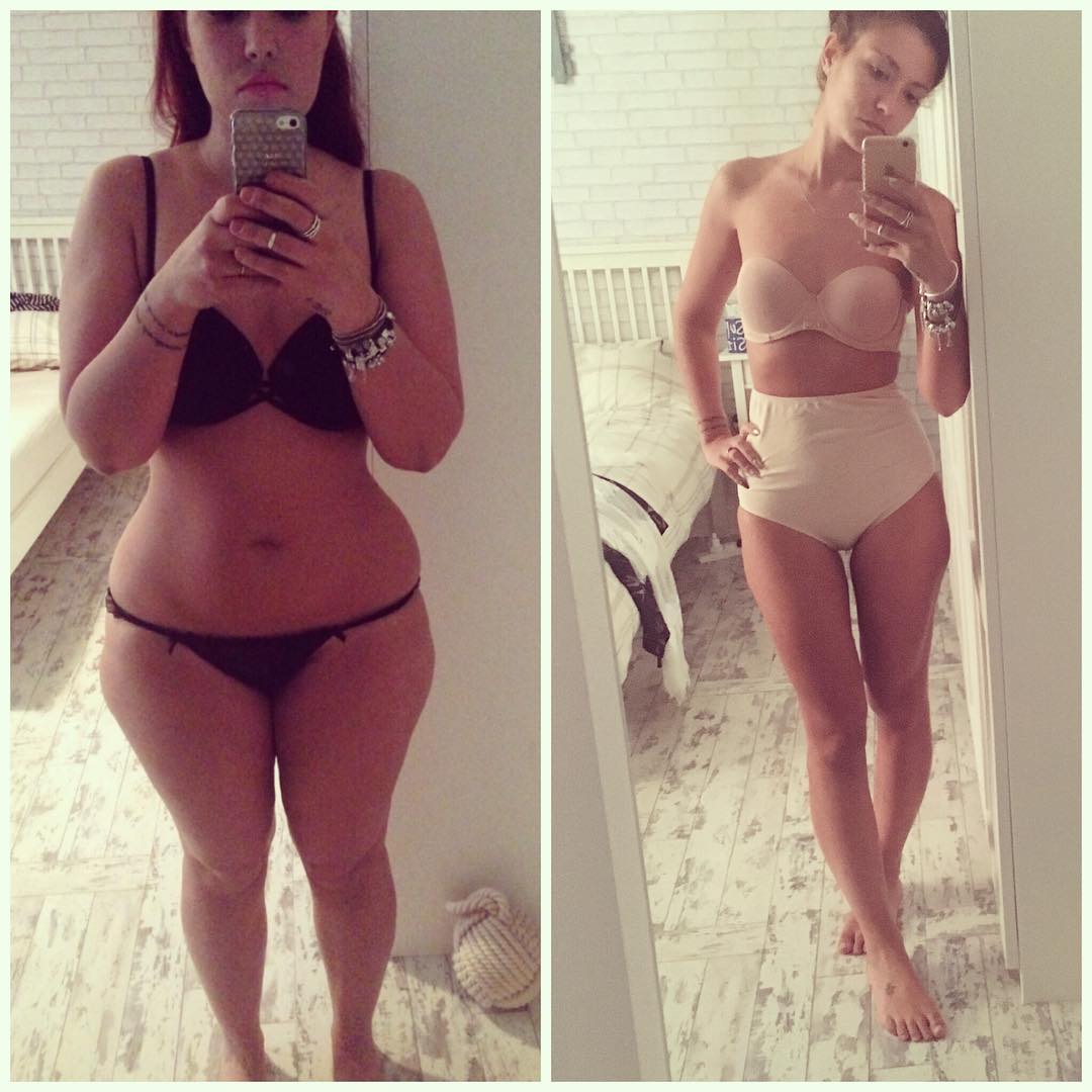 weight loss before and after women legs