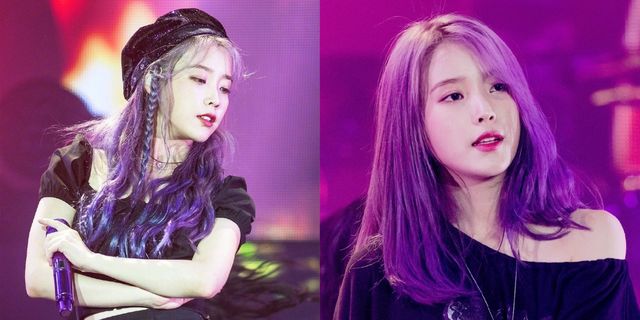 Hair, Face, Purple, Violet, Hairstyle, Beauty, Lip, Eyebrow, Nose, Chin, 