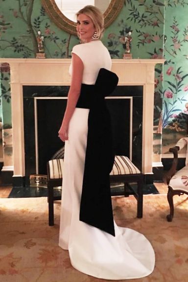 Ivanka trump hotsell inaugural gown