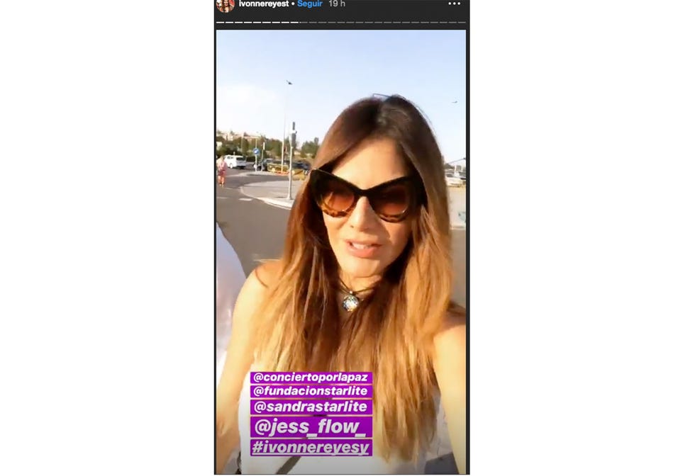 Ivonne Reyes acudió al 'Concierto por la paz'