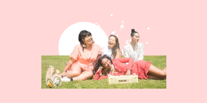 Photograph, People, Pink, Fun, Peach, Sitting, Event, Friendship, Happy, Photography, 