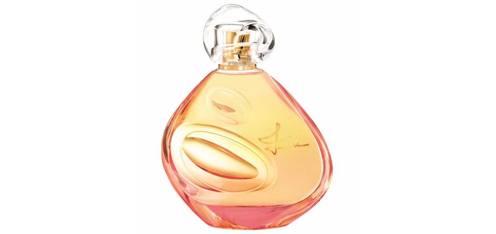 Perfume, Glass bottle, Liqueur, Peach, Cosmetics, 