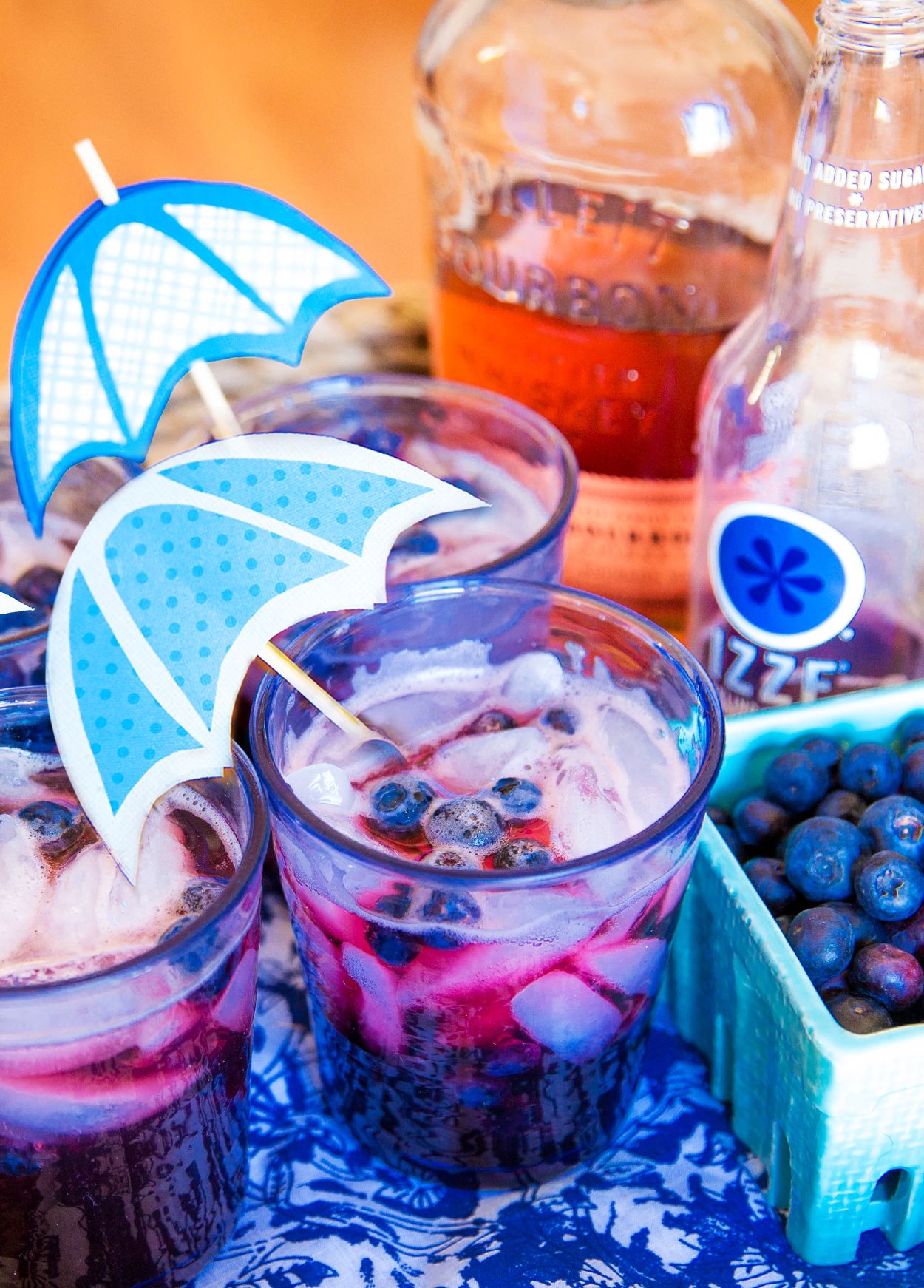 Festive 4th of July: Raspberry & Blueberry Ice Cubes